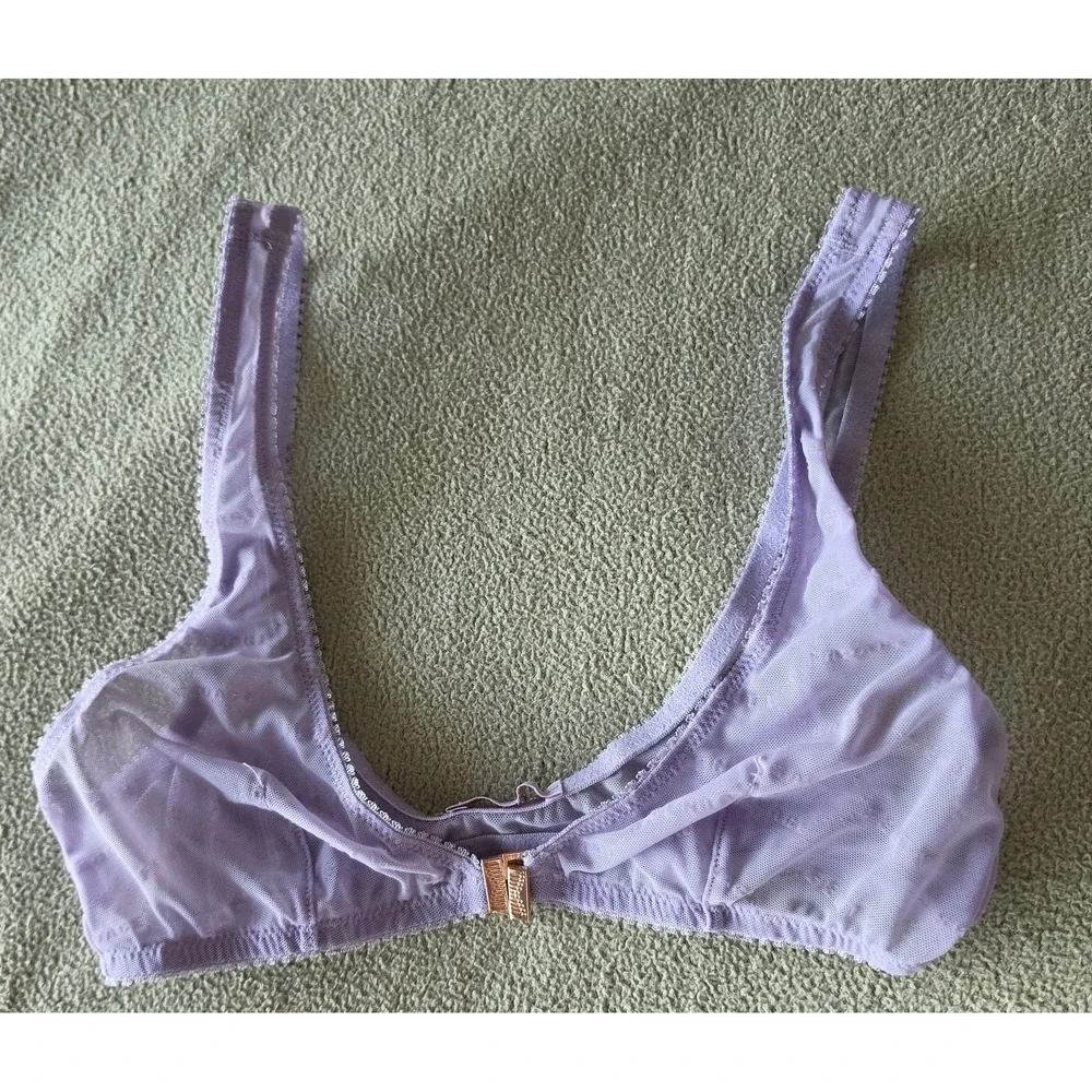 Savage X Fenty Bralette Lavender Sleeveless Scoop Neck Lingerie Top